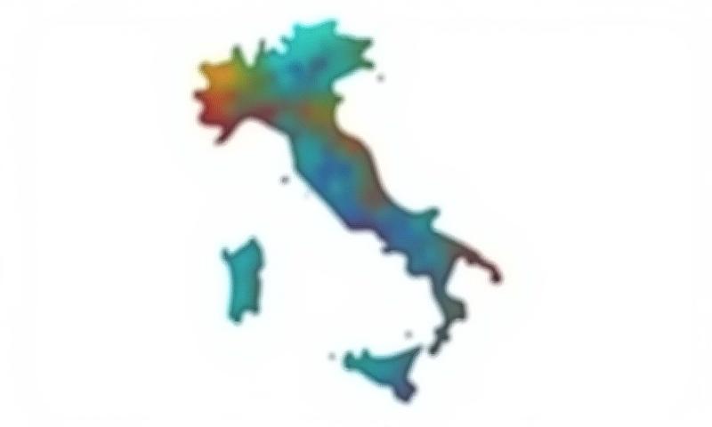 Mappa heatmap della copertura mobile in Italia